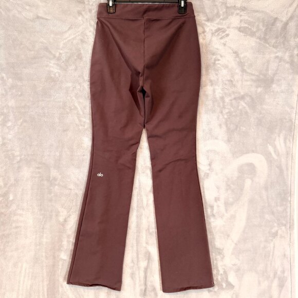 ALO Yoga Airbrush High-Waist 7/8 Flutter Leggings Raisin Purple Size Large - Picture 8 of 10